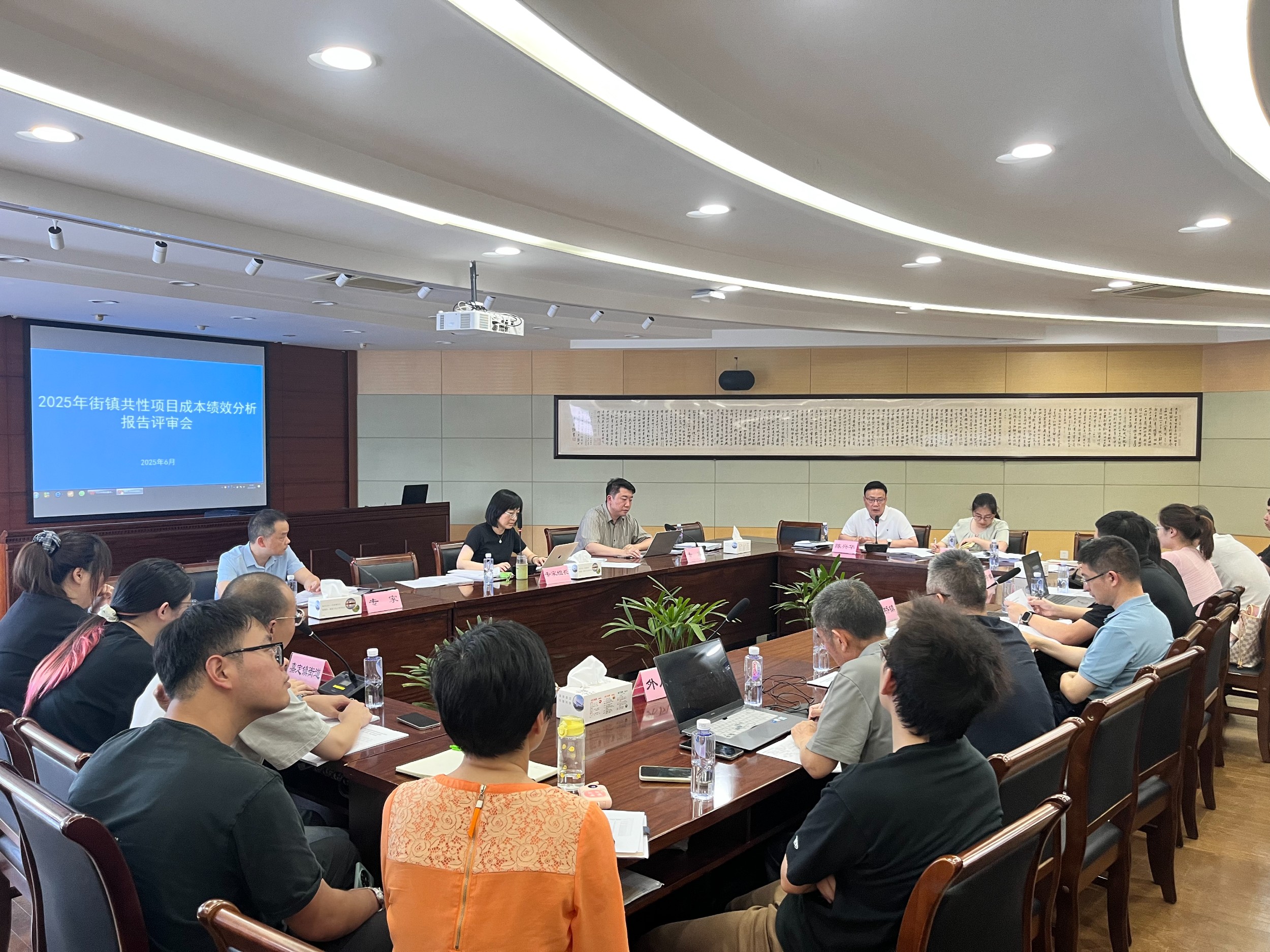 嘉定区财政局召开镇级共性项目成本预算绩效分析报告专家评审会